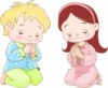 9782503-cute-children-kneeling-and-praying