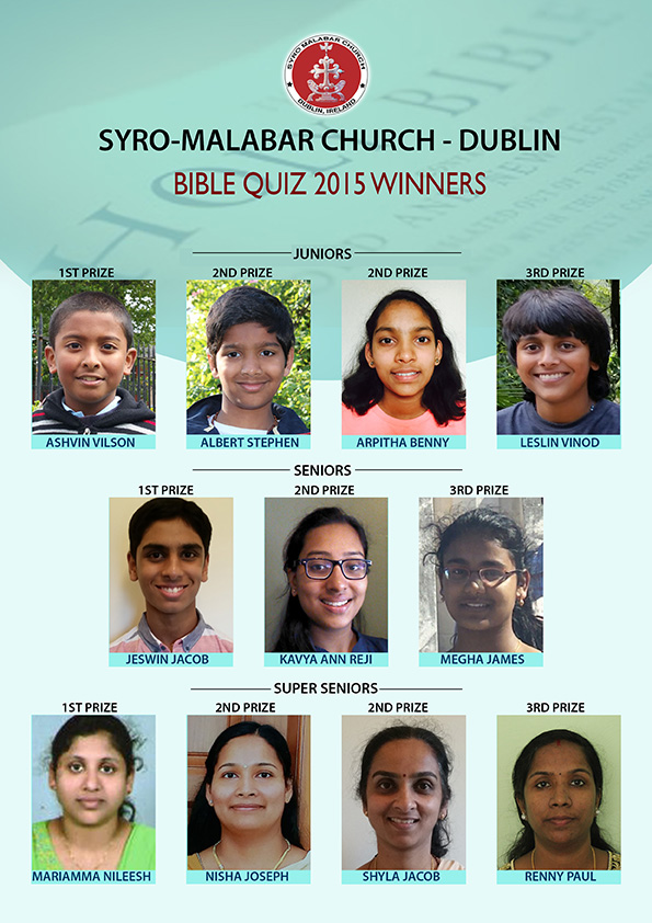 Bible Quiz Winners- 2015